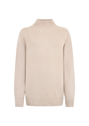 Moorer funnel-neck sweater - Neutrals