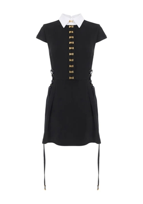 Elisabetta Franchi lace-up mini dress - Black