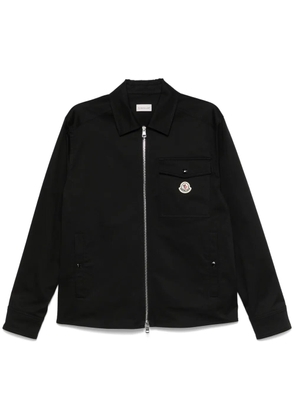 Moncler zip-up shirt jacket - Black