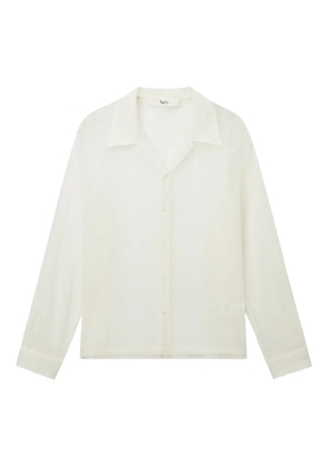Séfr sheer button-up shirt - White