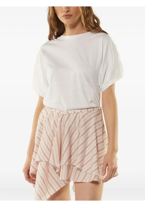 DONDUP ruched-detail T-shirt - White