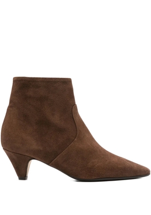 Anna F. pointed-toe boots - Brown