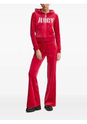 Juicy Couture Astor velour pocket trousers - Red