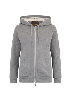 Moorer zip-up drawstring hoodie - Grey
