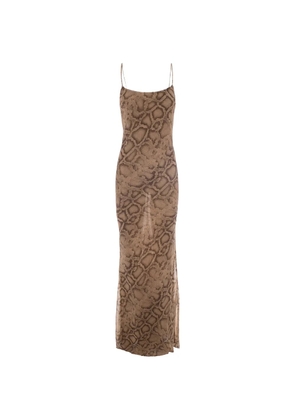 THE ANDAMANE python dress - Neutrals