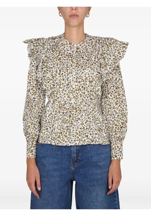 Baum Und Pferdgarten ruffled floral print blouse - Neutrals