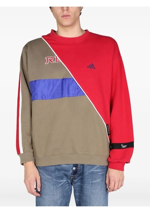1/OFF colourblock logo sweatshirt - Red