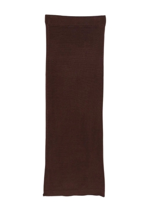 ENTIRE STUDIOS ribbed midi skirt - Brown