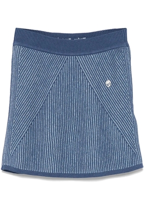 Palm Angels ribbed-knit skirt - Blue