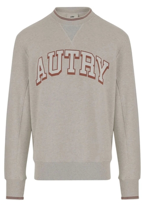 Autry logo-print cotton sweatshirt - Grey