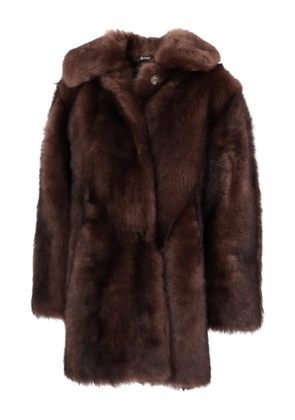 LA ROSE faux-fur coat - Brown