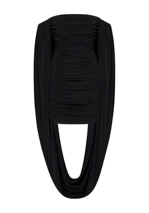 Mônot draped ruched top - Black