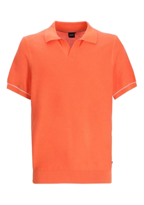 BOSS Johnny-collar T-shirt - Orange