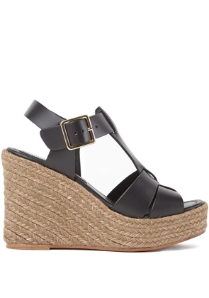 Paloma Barceló 100mm Alison wedge sandals - Black