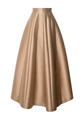 Alberta Ferretti satin skirt - Neutrals