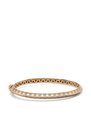 Harwell Godfrey 18kt yellow gold Knife Edge diamond bangle bracelet