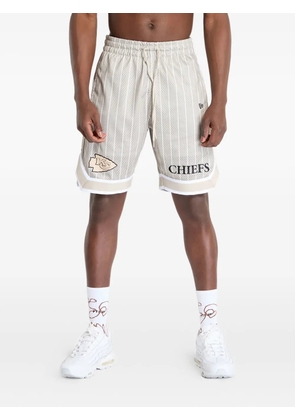 NEW ERA CAP Kansas City Chiefs NFL pinstripe track shorts - Grey