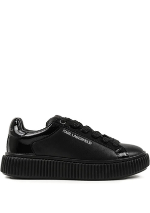 Karl Lagerfeld Platform Lace-up Trainers - Black