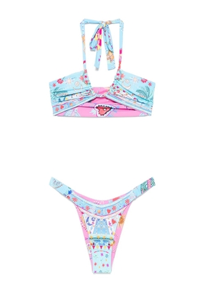 Camilla reversible printed bikini - Blue