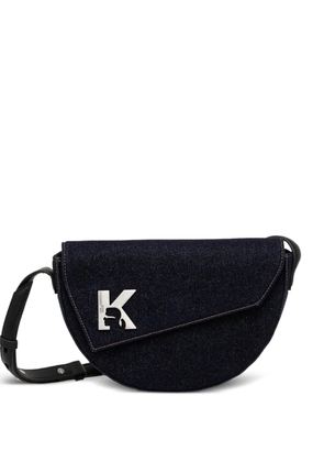 Karl Lagerfeld Jeans logo-plaque mini bag - Blue