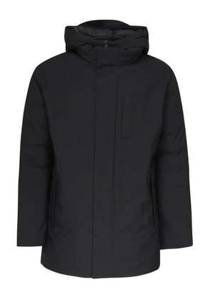 Save The Duck hooded zip-fastening coat - Black