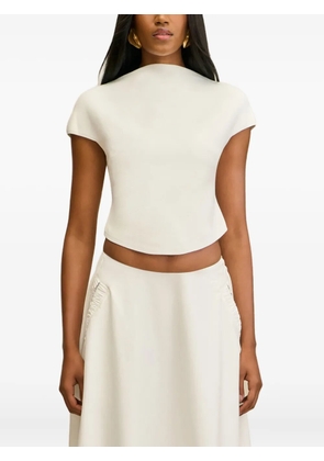 Cult Gaia Virginiana cropped T-shirt - White