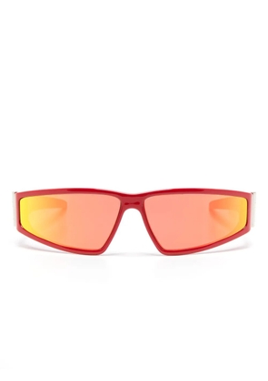 Alexander McQueen Eyewear shield-frame sunglasses - Red