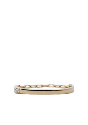 TOTEME 18K yellow gold diamond chain ring