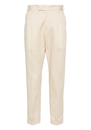 PT Torino feather-detail poplin trousers - Neutrals