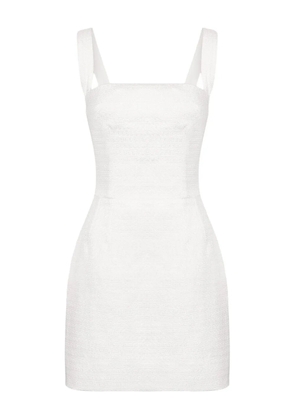 Dolce & Gabbana square-neck mini dress - White