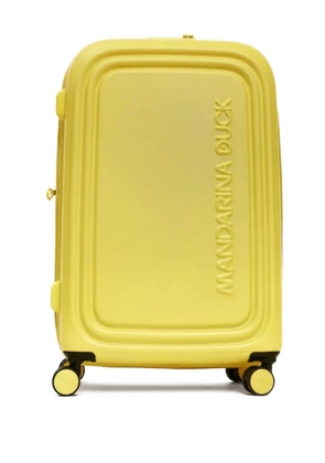 Mandarina Duck embossed logo suitcase - Yellow