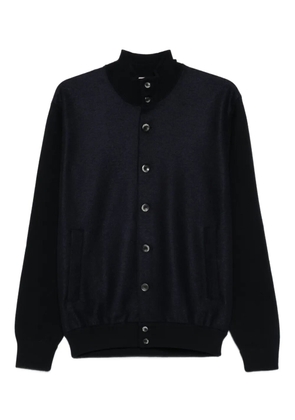 Herno button-front high-neck cardigan - Blue