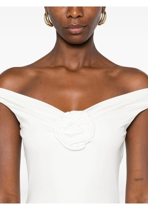 ROSERRY Venice embellished sleeveless maxi dress - White