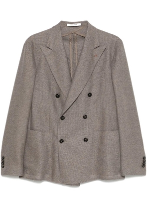 Tagliatore mélange-effect blazer - Grey