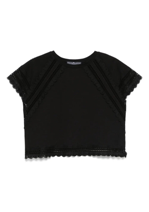 Ermanno Scervino lace-trim blouse - Black