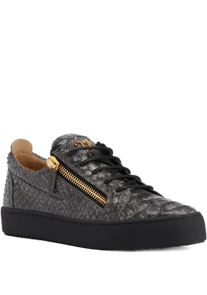 Giuseppe Zanotti Frankie zip low-top sneakers - Grey