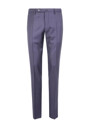 Incotex flat-front wool trousers - Blue