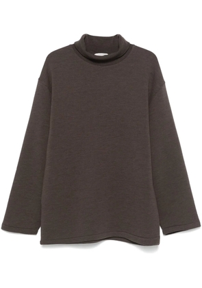 LEMAIRE mélange-effect sweatshirt - Brown