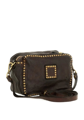 Campomaggi embellished studded shoulder bag - Brown