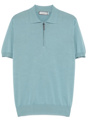 Canali cotton polo shirt - Blue