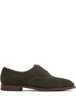Crockett & Jones suede Oxford shoes - Green