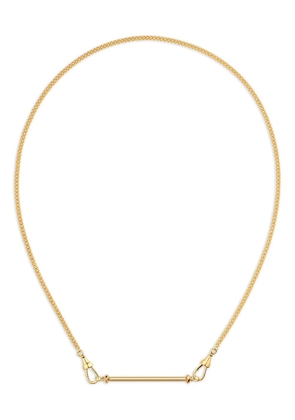 Marie Lichtenberg 18K gold mini Candy Cane Gourmette chain necklace