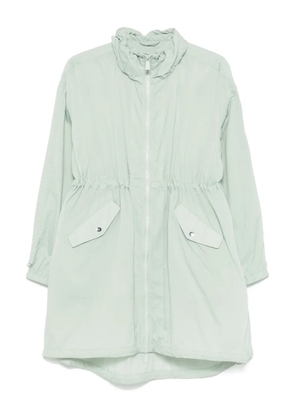 Add logo-embroidered coat - Green