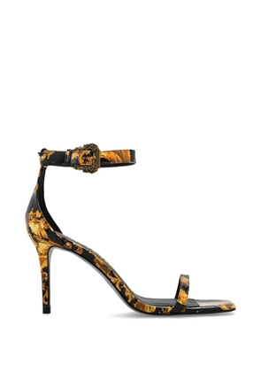 Versace Jeans Couture Baroque buckle sandals - Black