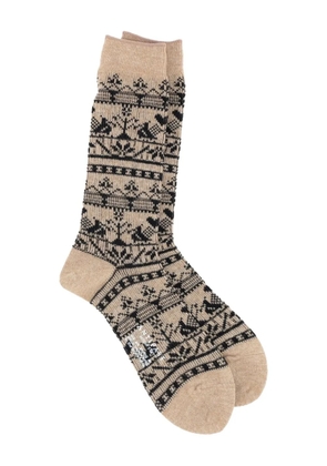 Antipast patterned socks - Neutrals