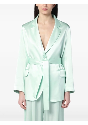 Semicouture satin blazer - Green