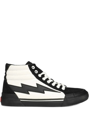 Revenge lightning-bolt detail sneakers - White