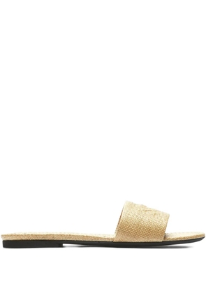 Nº21 logo-embossed sandals - Neutrals