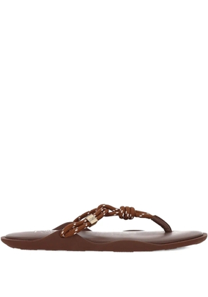 Flòwze knotted flat sandals - Brown
