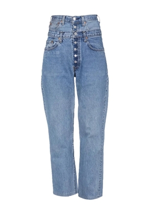 1/OFF buttoned denim jeans - Blue